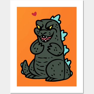 Heart Gojira Posters and Art